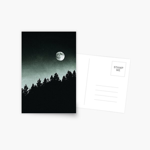 Item preview, Under Moonlight // Kiwi Melon Collie Lassie Vibes In A Fairytale Forest With Cascadia Trees In Magic Moonlight designed and sold by Tordis Kayma.