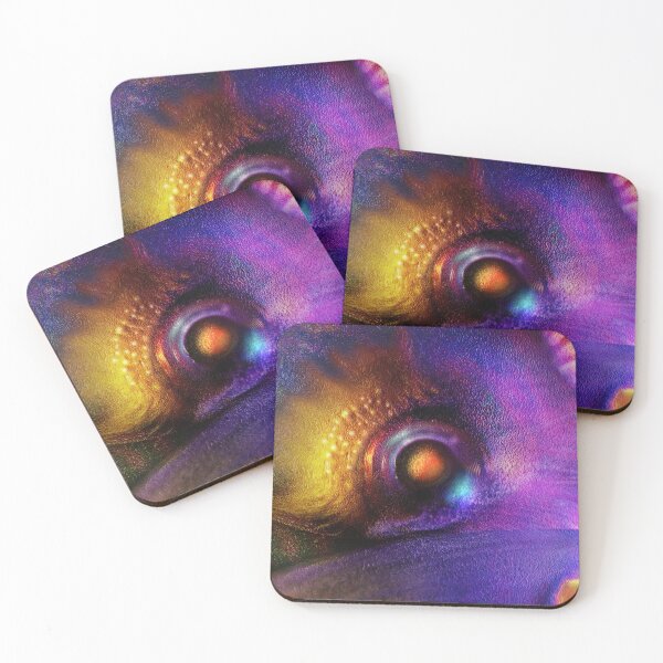 Item preview, Impressive abstract painting: eye, red sun or? "Eye-Match-Perls" quad designed and sold by Brunhilde1001.