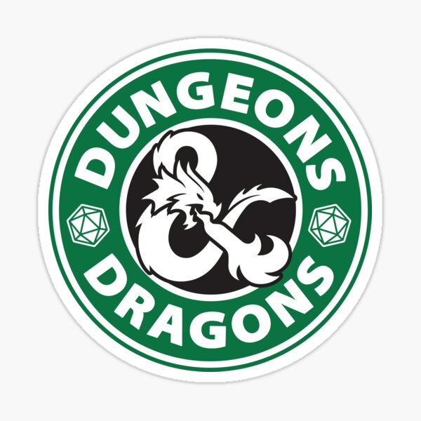 Saurbucks - Starbucks Dinosaur Parody Sticker – Art by Oomles