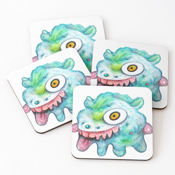 Item preview, Cute Funny Watercolor Monster by Pixelista designed and sold by pixelista.