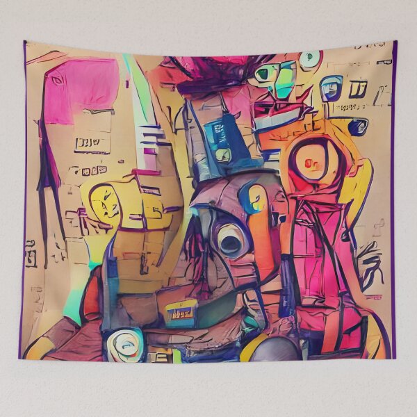 Item preview, Abstract Robots in Crayons  designed and sold by Petalglassjade.