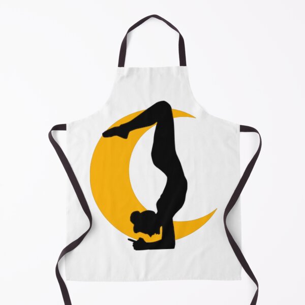 Item preview,  Cute half moon yoga pose art. designed and sold by BEAUTY ⭐⭐⭐⭐⭐.
