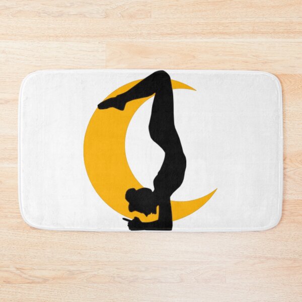 Item preview,  Cute half moon yoga pose art. designed and sold by BEAUTY ⭐⭐⭐⭐⭐.