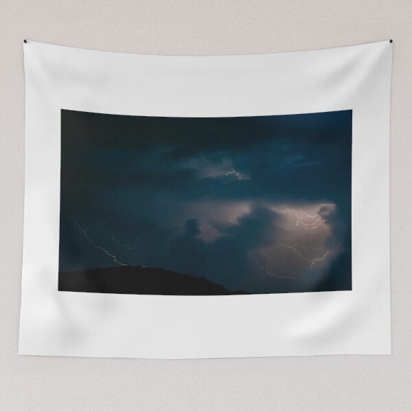 Item preview, Beautiful Lightning Strikes and Clouds at Night on Mountain designed and sold by Mats Silvan.