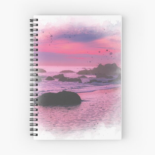 Item preview, Pink Purple Sunset - Watercolor Painting  designed and sold by Unaiza Khalid.