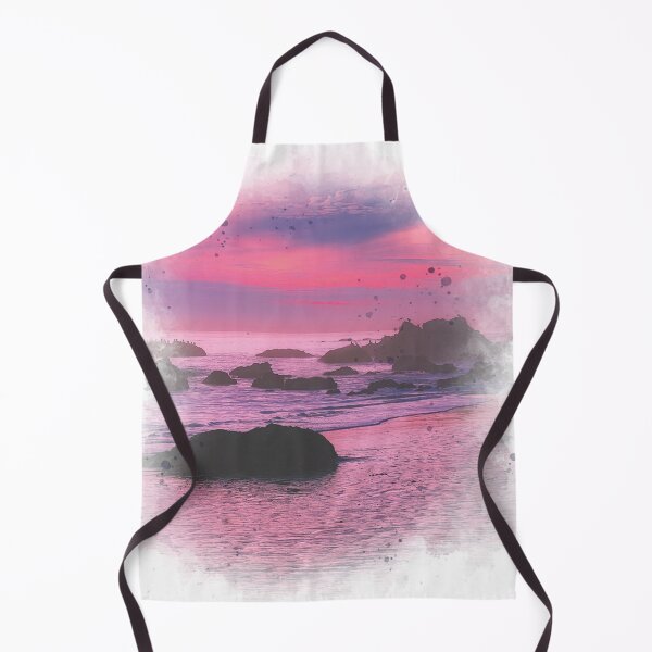 Item preview, Pink Purple Sunset - Watercolor Painting designed and sold by Unaiza Khalid.