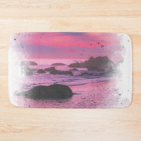 Item preview, Pink Purple Sunset - Watercolor Painting  designed and sold by Unaiza Khalid.