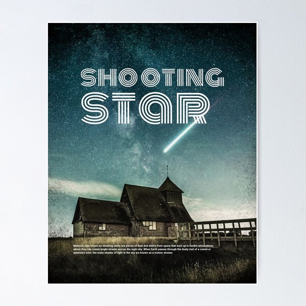 Item preview, Shooting  Star Galactic Print-  designed and sold by ZeeshanDesignz.