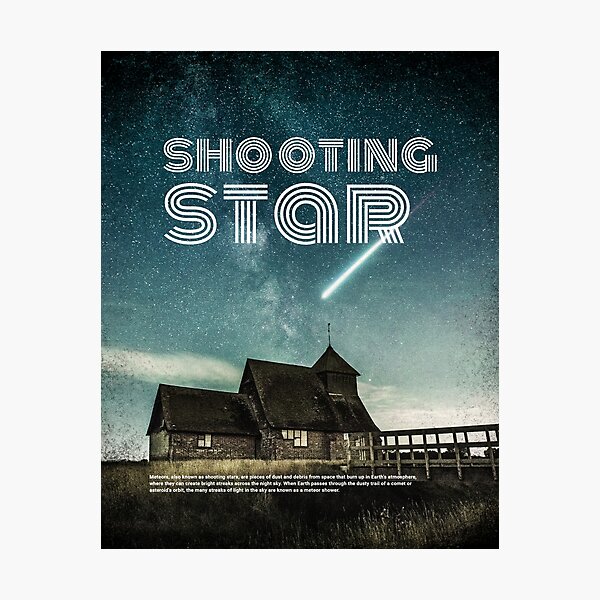 Item preview, Shooting  Star Galactic Print-  designed and sold by ZeeshanDesignz.