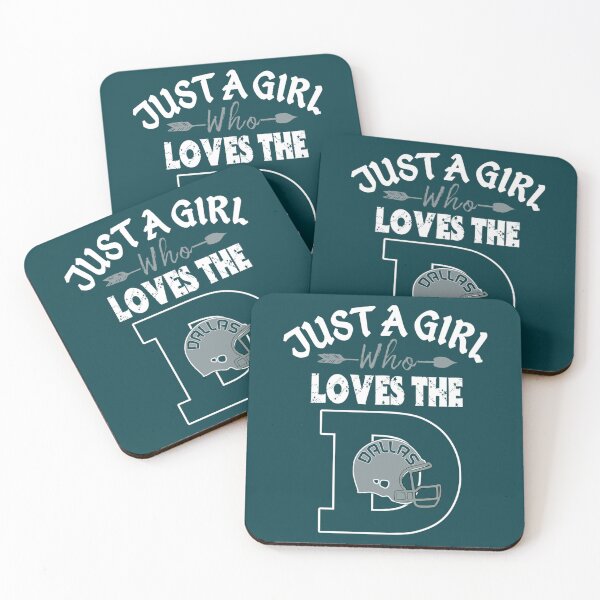 Item preview, Just A Girl Who Loves The Dallas D Funny Retro Football Relaxed Fit  designed and sold by KeithKnowlesXS.