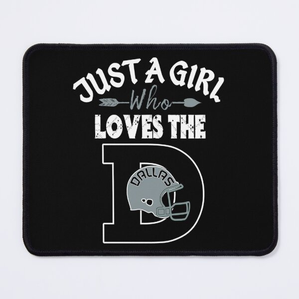 Item preview, Just A Girl Who Loves The Dallas D Funny Retro Football Relaxed Fit designed and sold by KeithKnowlesXS.