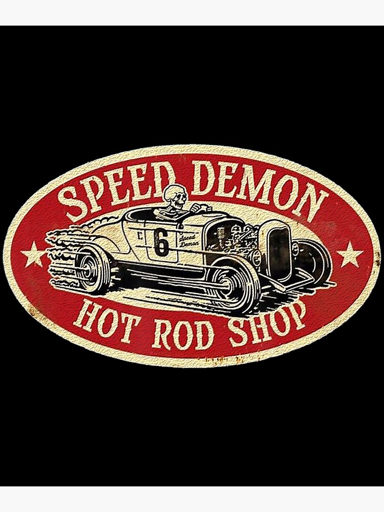 "Speed Demon Vintage Cool Hot Rod" Poster for Sale by HokKaitu Redbubble