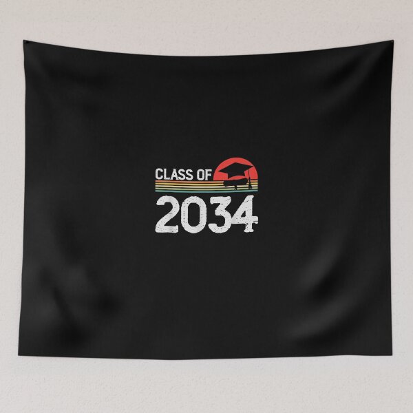 Item preview, Back To School Vintage Class Of 2034 Grow With Me Graduation T-Shirt designed and sold by BehmeJenell.