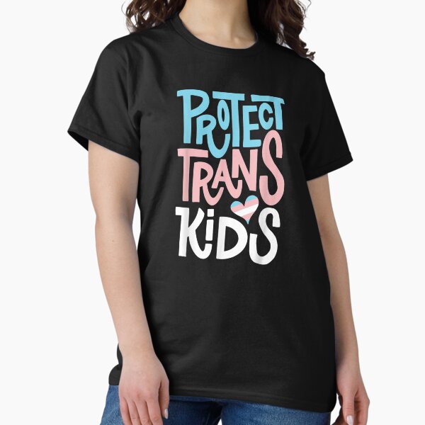 Vista previa del artículo con la obra «Proteger a los niños trans - Orgullo LGBT», diseñado y vendido por alecaddyson0.