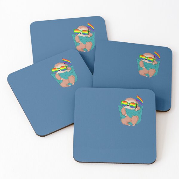 Item preview, Cute Pocket Sloth Lgbt Animal Rainbow Flag Gay Pride designed and sold by MinhDac.