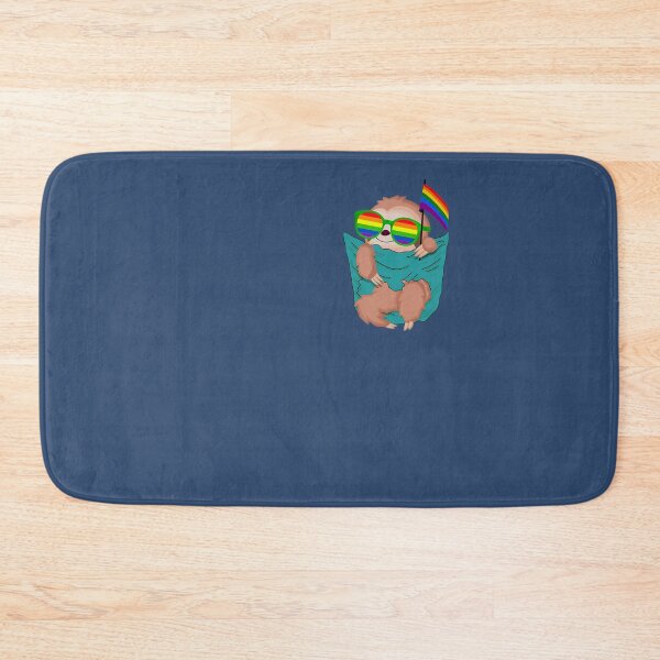 Item preview, Cute Pocket Sloth Lgbt Animal Rainbow Flag Gay Pride designed and sold by MinhDac.