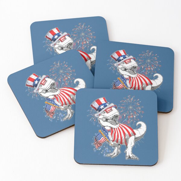 Item preview, Dinosaur T-Rex 4Th Of July Boys Kids American Flag Dino designed and sold by MinhDac.