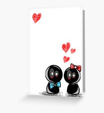 dolls in love Greeting Card