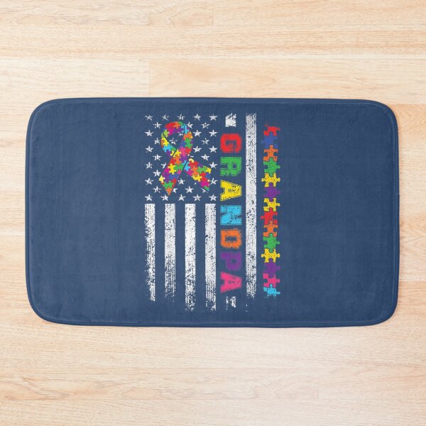 Item preview, Distressed Autism Grandpa American Flag Family Matching designed and sold by MinhDac.