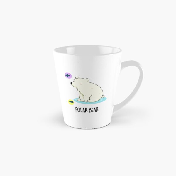 Enamel Camp Cup - Watercolor Polar Bear Enjoying Artic Swim #1