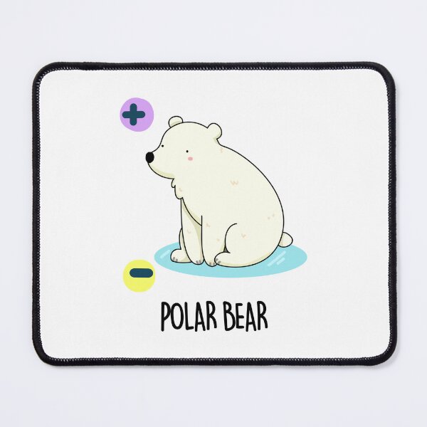 Item preview, Polar Bear Funny Physic Bear Puns designed and sold by punnybone.