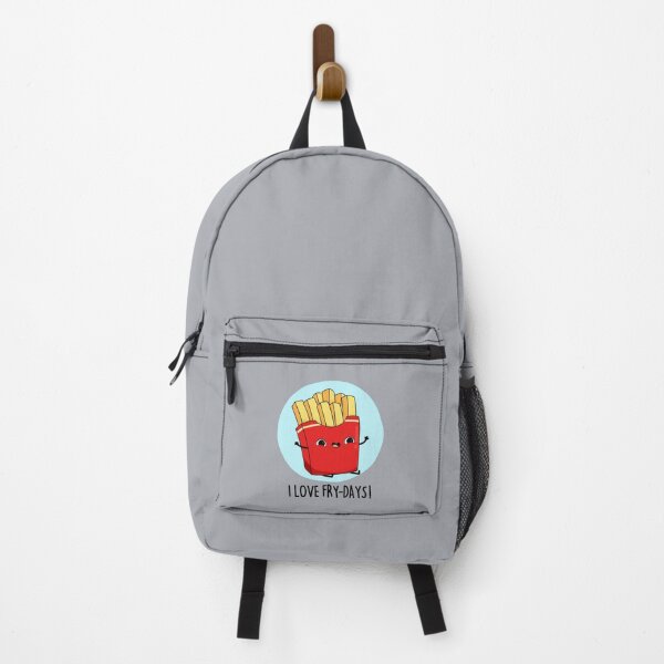 Item preview, I Love Fry-Days Funny French Fries Puns designed and sold by punnybone.
