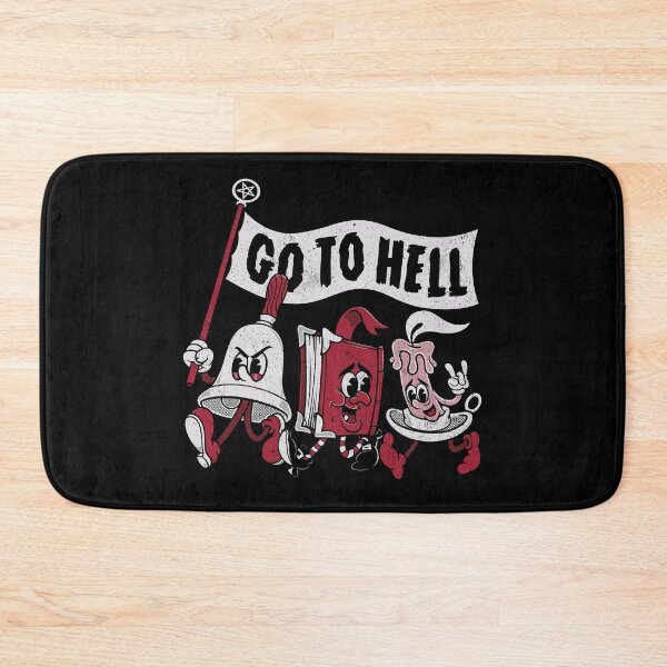 Item preview, Go To Hell - Vintage Distressed Creepy Cute Goth Cartoon - Exorcise designed and sold by Nemons.