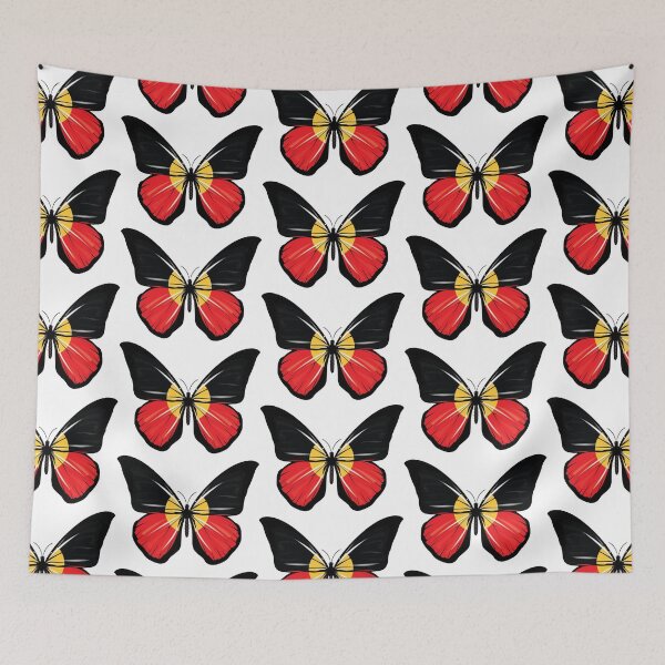 Item preview, Aborigin Pride Butterfly Flag designed and sold by RahallusNtx.