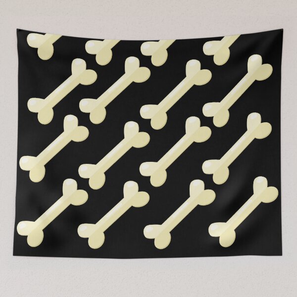 Item preview, Bones. Dog bones. Off white, bone colour color. Pattern designed and sold by JellyBeenzz.