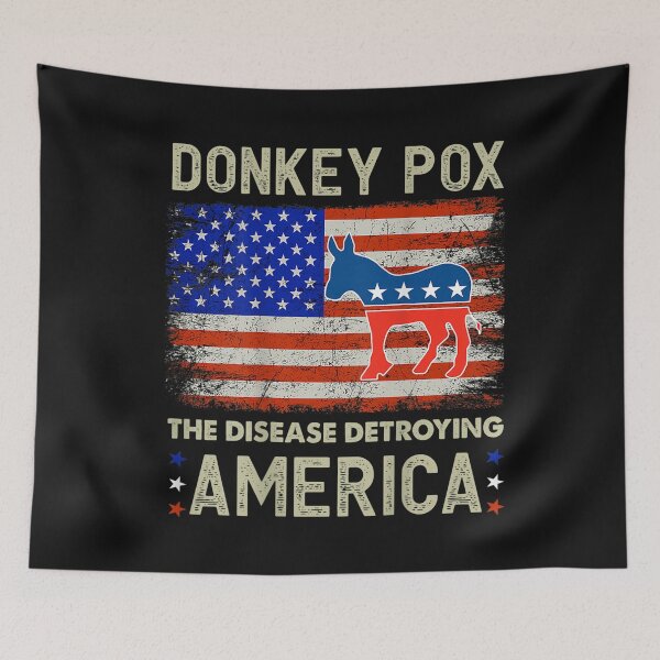 Item preview, Donkey Pox The Disease Destroying America Donkeypox Back T-Shirt designed and sold by Tourane-Navy.