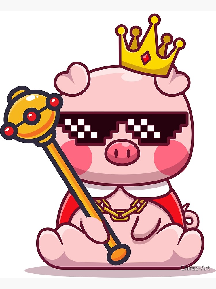Discover king pig , technoblade Premium Matte Vertical Poster