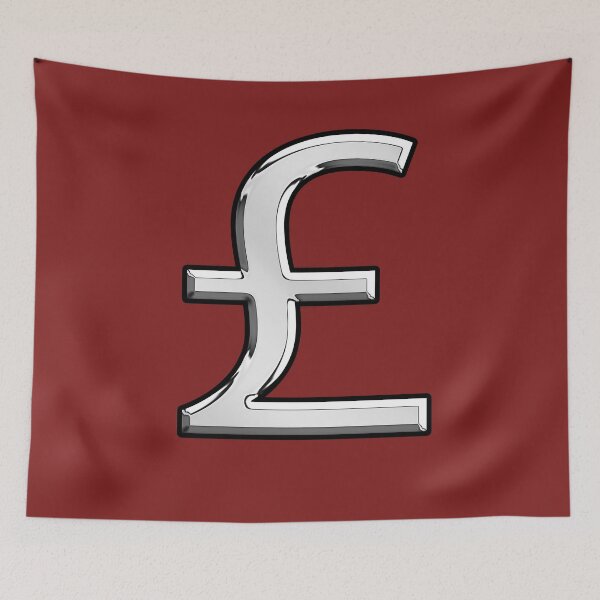 Item preview, British Pound Currency Symbol designed and sold by Garaga.