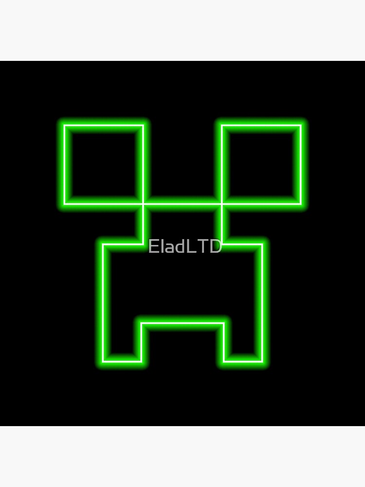 "Neon Green Creeper Face" Poster for Sale by EladLTD Redbubble