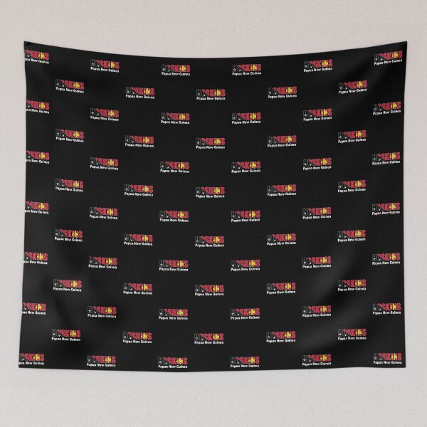 Item preview, Hoskins with Papua New Guinea Flag PNG designed and sold by PNG-pikinini.