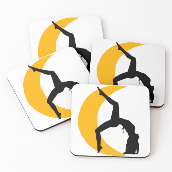 Item preview,   Cute half moon yoga pose art. designed and sold by BEAUTY ⭐⭐⭐⭐⭐.