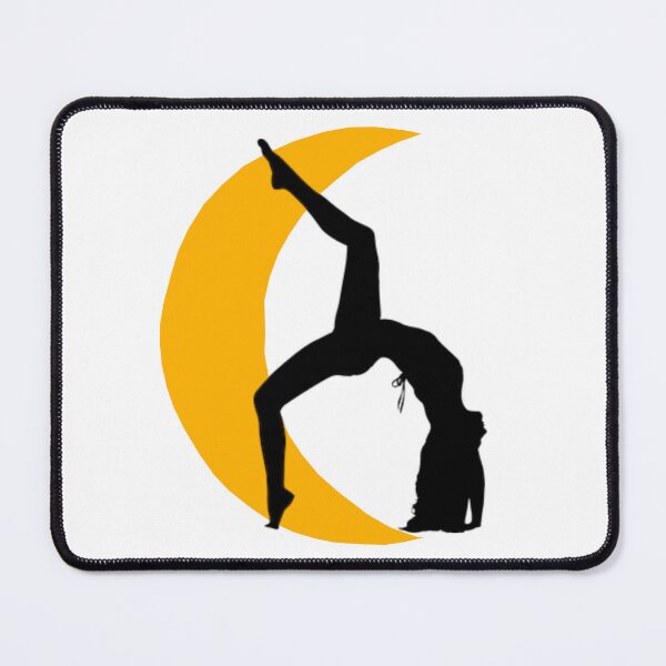 Item preview,   Cute half moon yoga pose art. designed and sold by BEAUTY ⭐⭐⭐⭐⭐.