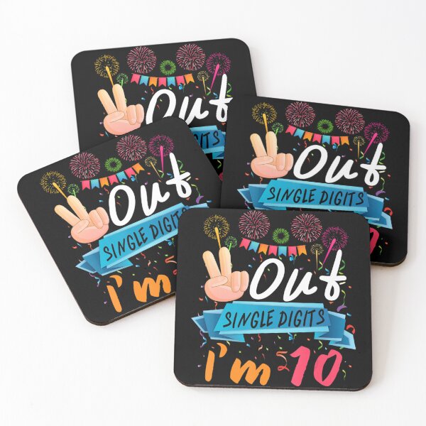 Item preview, Peace Out Single Digits I'm 10 Birthday 10 Years Old Kids designed and sold by RoseBinn.