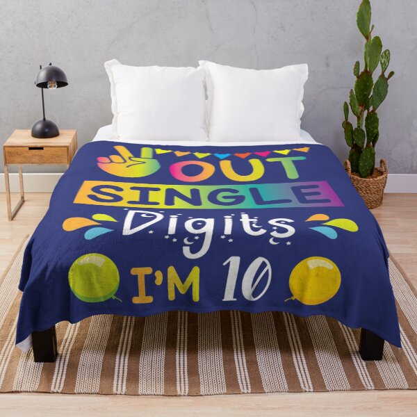 Item preview, Peace Out Single Digits I'm 10 Years Old Happy My Birthday designed and sold by RoseBinn.