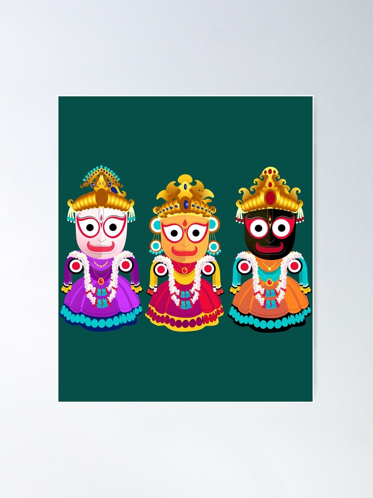 How to draw lord Jagannath Balaram Subhadra, Rath yatra Festival Drawing, Jagannath  Drawing - YouTube