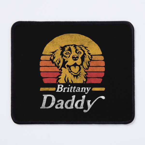 Item preview, Retro Vintage Brittany Spaniel Daddy designed and sold by More Cute Dogs.