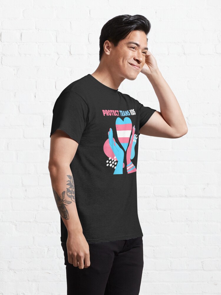 Discover Protect Trans Kids Transgender Flag Protect Trans Kids Classic T-Shirt