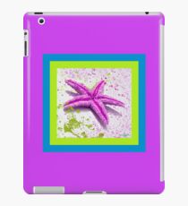 Paint Spattered Star Fish in Purple iPad Case/Skin
