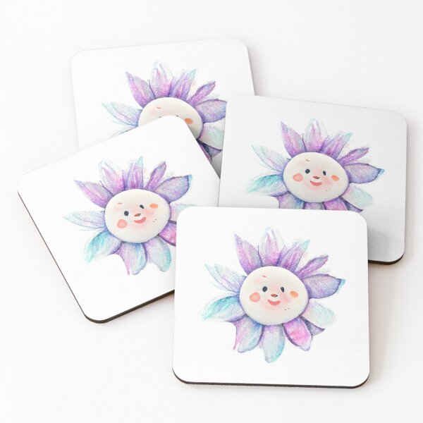 Item preview, Cute Funny Watercolor Flower Monster by Pixelista designed and sold by pixelista.