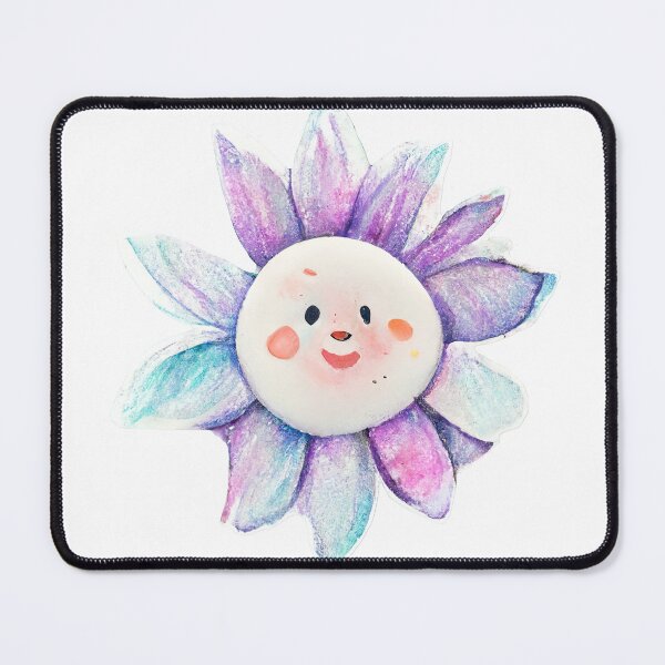 Item preview, Cute Funny Watercolor Flower Monster by Pixelista designed and sold by pixelista.