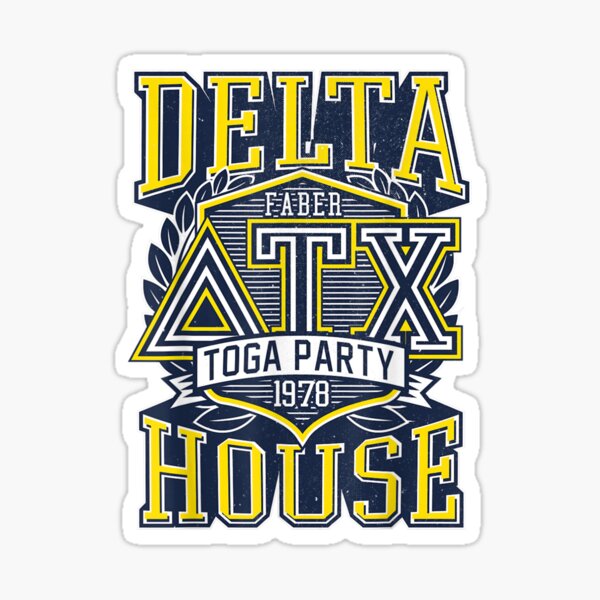 "Animal House Delta House Fraternity Logo Graphic" Sticker for Sale by Redbubble