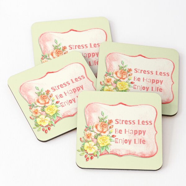Item preview, Stress Less  Be Happy Enjoy Life designed and sold by TheRightHonMP.