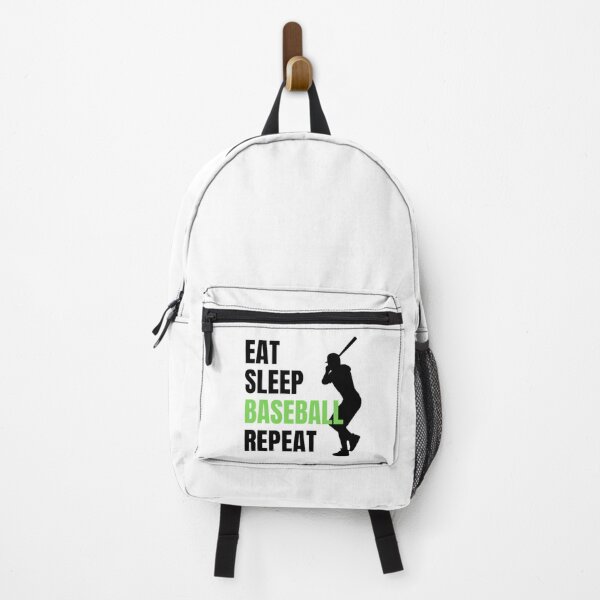 Item preview, Eat Sleep Baseball Repeat - Black Green 1 designed and sold by GymWearDepot.