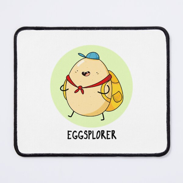 Item preview, Eggsplorer Explorer Funny Egg Puns  designed and sold by punnybone.