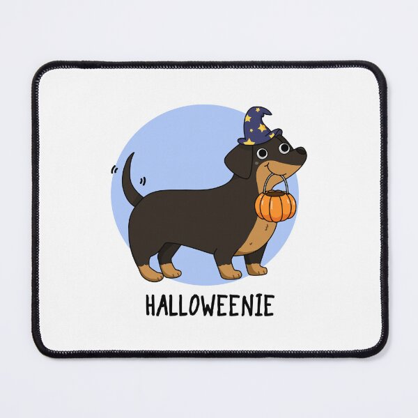 Item preview, Halloweenie Funny Halloween Dog Puns designed and sold by punnybone.