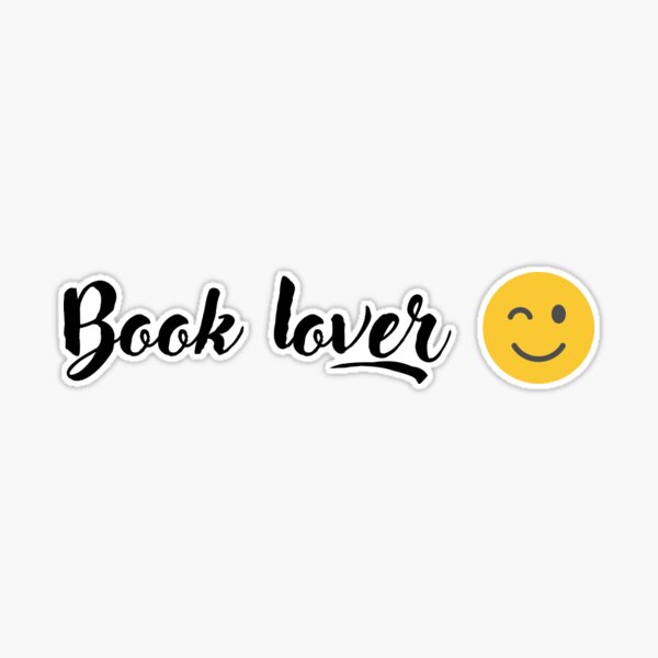 Book lover Emoji Sticker for Sale by IviBlack